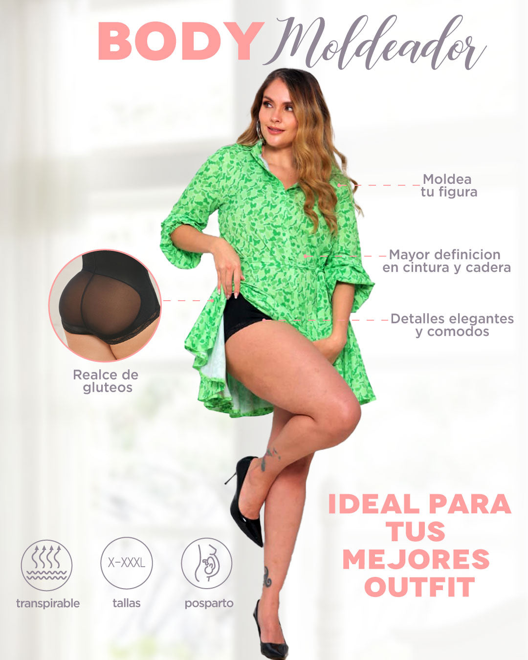 Body Control Abdomen y Realce de Gluteos