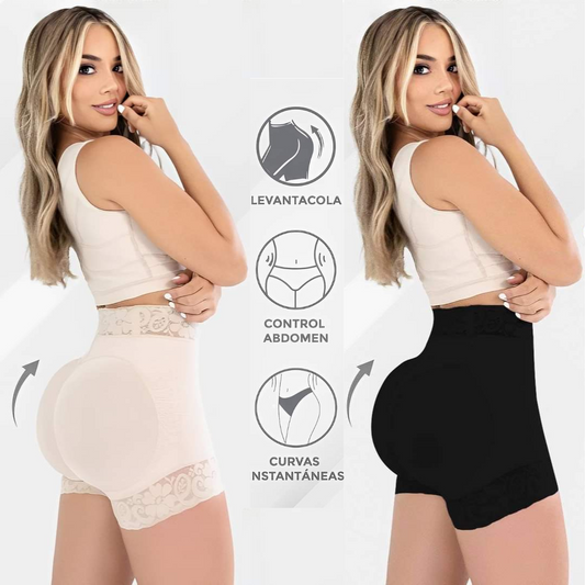 Short Powernet Control Abdomen Y Levanta Cola.