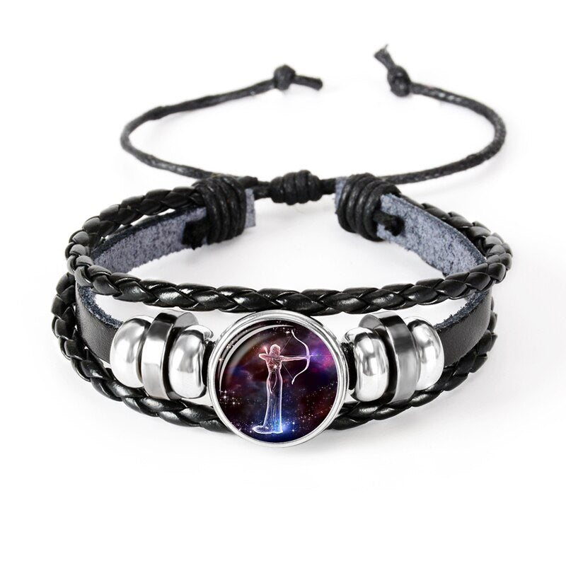 Pulsera zodiacal estilo retro