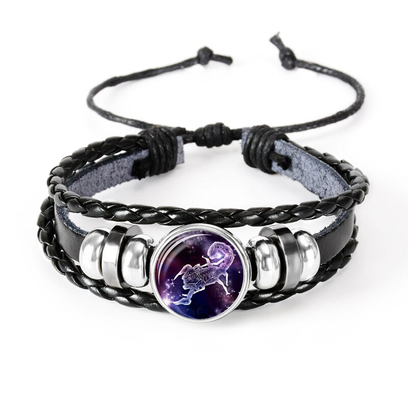 Pulsera zodiacal estilo retro